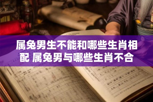 属兔男生不能和哪些生肖相配 属兔男与哪些生肖不合适