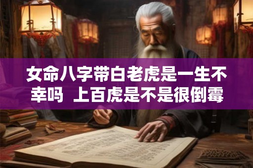 女命八字带白老虎是一生不幸吗  上百虎是不是很倒霉