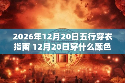 2026年12月20日五行穿衣指南 12月20日穿什么颜色的衣服