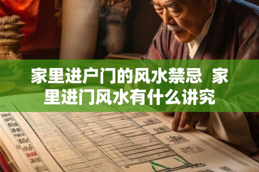 家里进户门的风水禁忌  家里进门风水有什么讲究
