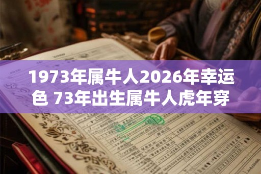 1973年属牛人2026年幸运色 73年出生属牛人虎年穿什么颜色衣服好