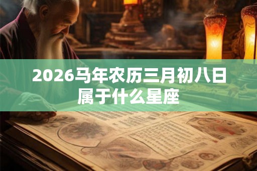 2026马年农历三月初八日属于什么星座