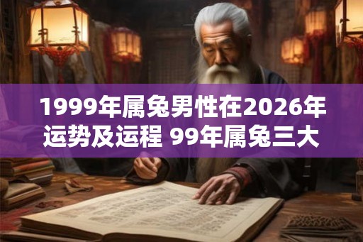 1999年属兔男性在2026年运势及运程 99年属兔三大灾难