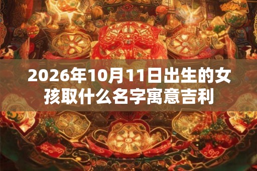 2026年10月11日出生的女孩取什么名字寓意吉利 2026年10月11日出生的女孩取什么名字寓意吉利
