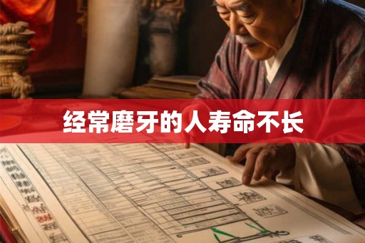 经常磨牙的人寿命不长