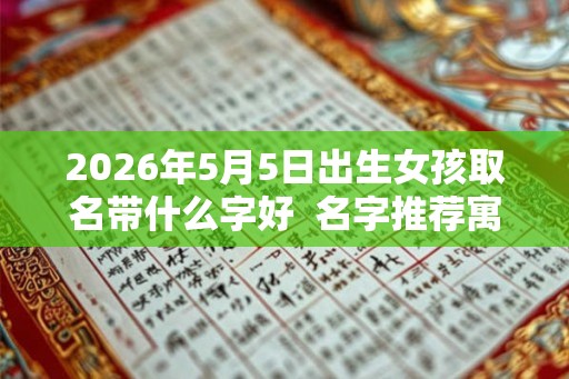 2026年5月5日出生女孩取名带什么字好  名字推荐寓意佳