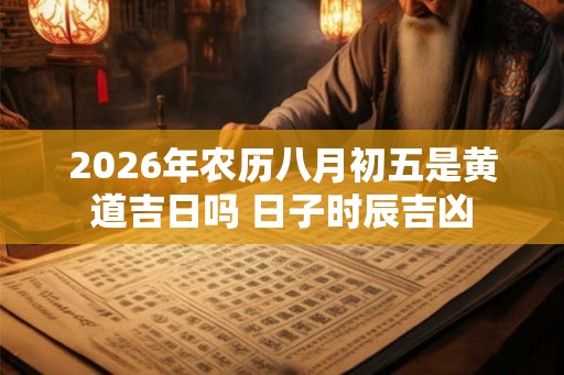 2026年农历八月初五是黄道吉日吗 日子时辰吉凶 2026年农历八月初五是黄道吉日吗 日子时辰吉凶
