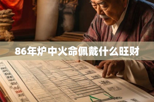 86年炉中火命佩戴什么旺财