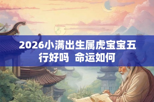 2026小满出生属虎宝宝五行好吗  命运如何
