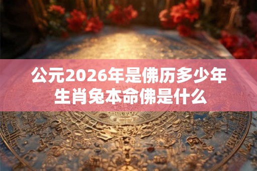 公元2026年是佛历多少年 生肖兔本命佛是什么