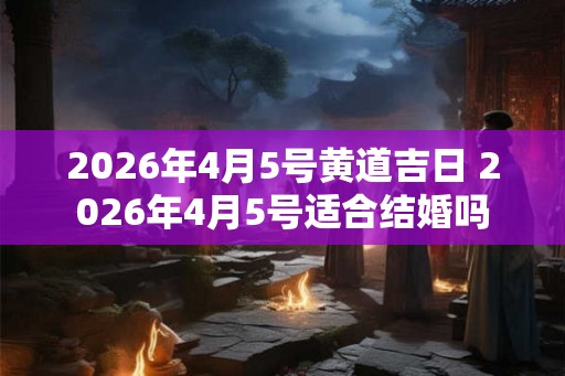 2026年4月5号黄道吉日 2026年4月5号适合结婚吗
