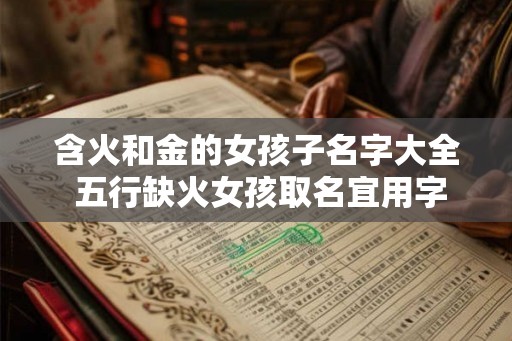 含火和金的女孩子名字大全 五行缺火女孩取名宜用字