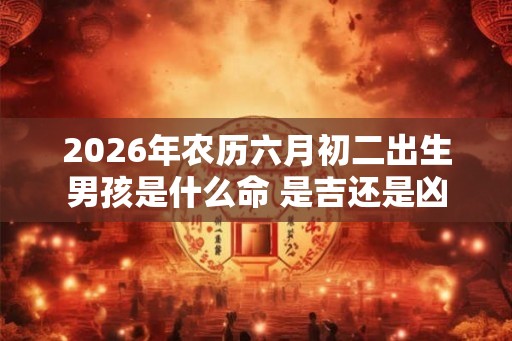 2026年农历六月初二出生男孩是什么命 是吉还是凶