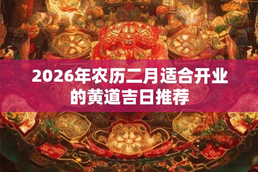 2026年农历二月适合开业的黄道吉日推荐 2026年农历二月适合开业的黄道吉日推荐
