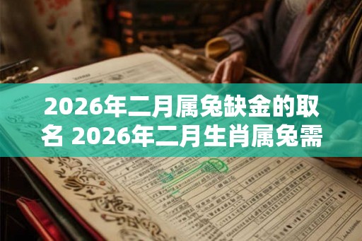 2026年二月属兔缺金的取名 2026年二月生肖属兔需要什么类型的金字取名 2026年二月属兔缺金的取名 2026年二月生肖属兔需要什么类型的金字取名