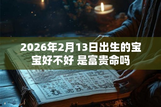 2026年2月13日出生的宝宝好不好 是富贵命吗