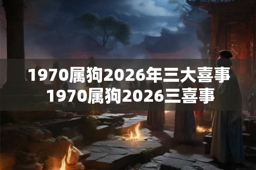1970属狗2026年三大喜事 1970属狗2026三喜事