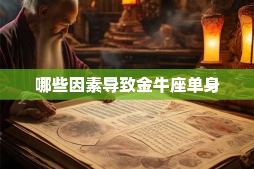 哪些因素导致金牛座单身 哪些因素导致金牛座单身