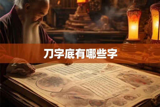 刀字底有哪些字
