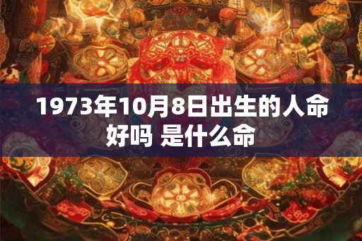 1973年10月8日出生的人命好吗 是什么命