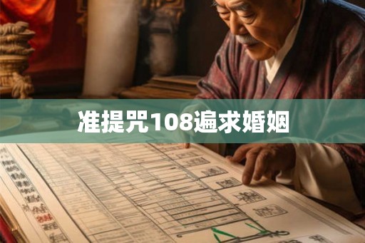 准提咒108遍求婚姻