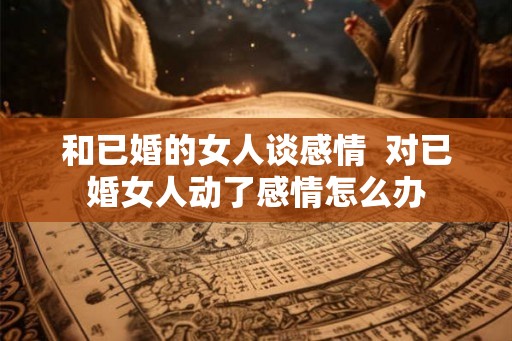 和已婚的女人谈感情  对已婚女人动了感情怎么办