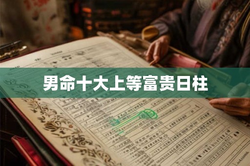 男命十大上等富贵日柱