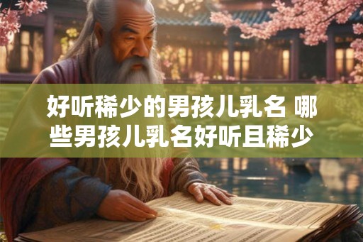 好听稀少的男孩儿乳名 哪些男孩儿乳名好听且稀少 好听稀少的男孩儿乳名 哪些男孩儿乳名好听且稀少