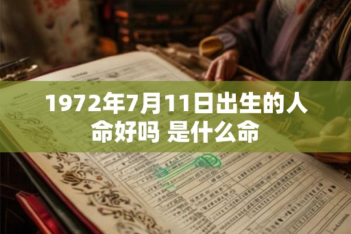 1972年7月11日出生的人命好吗 是什么命 1972年7月11日出生的人命好吗 是什么命