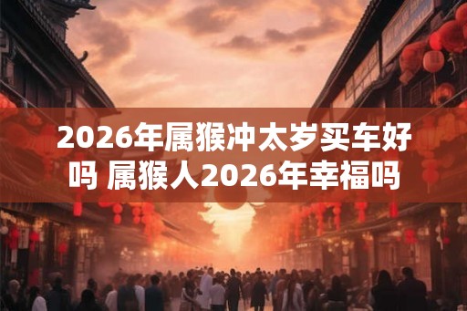 2026年属猴冲太岁买车好吗 属猴人2026年幸福吗