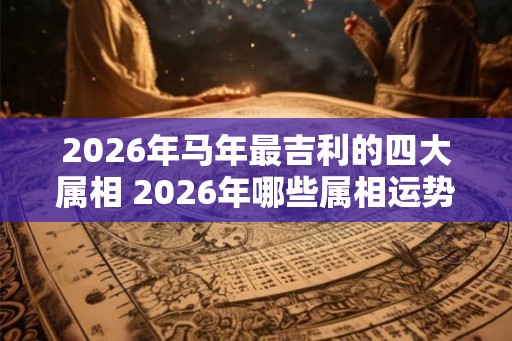 2026年马年最吉利的四大属相 2026年哪些属相运势很好