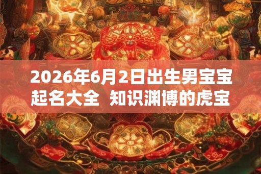 2026年6月2日出生男宝宝起名大全  知识渊博的虎宝宝名字