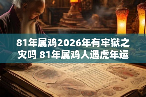 81年属鸡2026年有牢狱之灾吗 81年属鸡人遇虎年运势