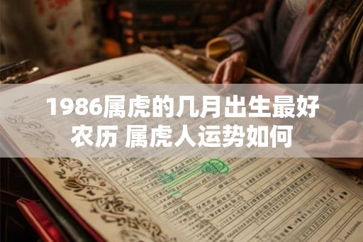 1986属虎的几月出生最好农历 属虎人运势如何