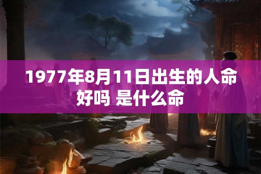 1977年8月11日出生的人命好吗 是什么命