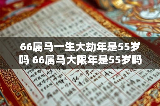 66属马一生大劫年是55岁吗 66属马大限年是55岁吗