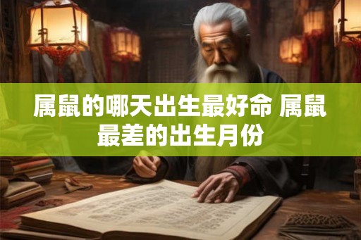 属鼠的哪天出生最好命 属鼠最差的出生月份