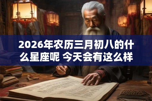 2026年农历三月初八的什么星座呢 今天会有这么样的财运呢