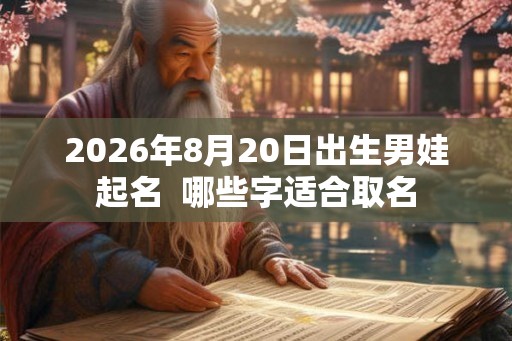 2026年8月20日出生男娃起名  哪些字适合取名