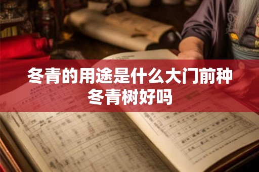 冬青的用途是什么大门前种冬青树好吗