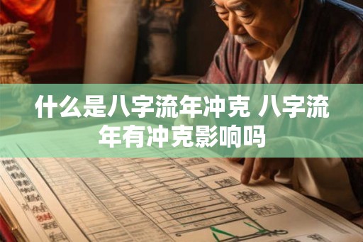 什么是八字流年冲克 八字流年有冲克影响吗