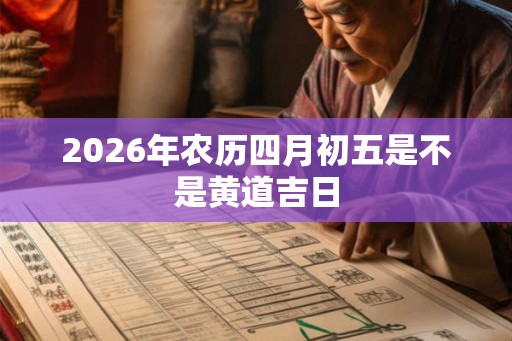 2026年农历四月初五是不是黄道吉日