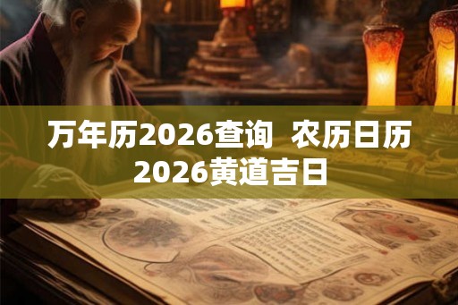 万年历2026查询 农历日历2026黄道吉日 万年历2026查询 农历日历2026黄道吉日