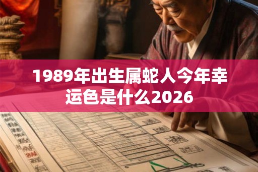 1989年出生属蛇人今年幸运色是什么2026