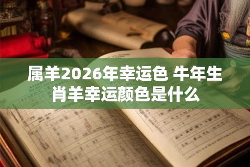 属羊2026年幸运色 牛年生肖羊幸运颜色是什么 属羊2026年幸运色 牛年生肖羊幸运颜色是什么