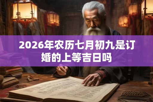 2026年农历七月初九是订婚的上等吉日吗