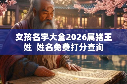 女孩名字大全2026属猪王姓  姓名免费打分查询