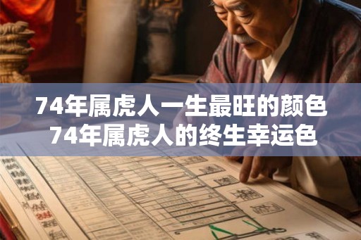 74年属虎人一生最旺的颜色 74年属虎人的终生幸运色