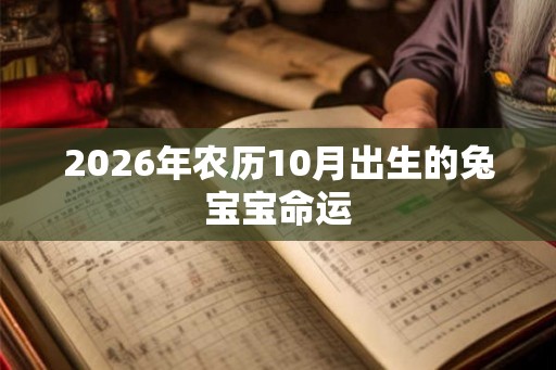 2026年农历10月出生的兔宝宝命运