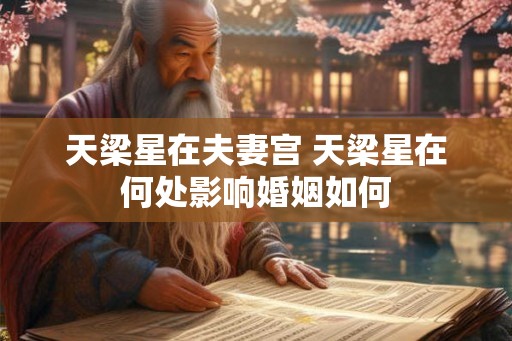 天梁星在夫妻宫 天梁星在何处影响婚姻如何